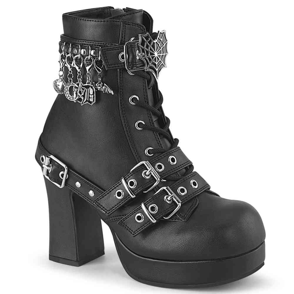 DemoniaCult - GOTHIKA-66 Bottes de plate-forme - Noir